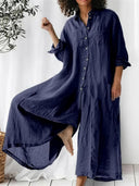Effortless Cotton-Linen Everyday Jumpsuit