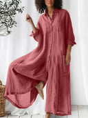 Effortless Cotton-Linen Everyday Jumpsuit