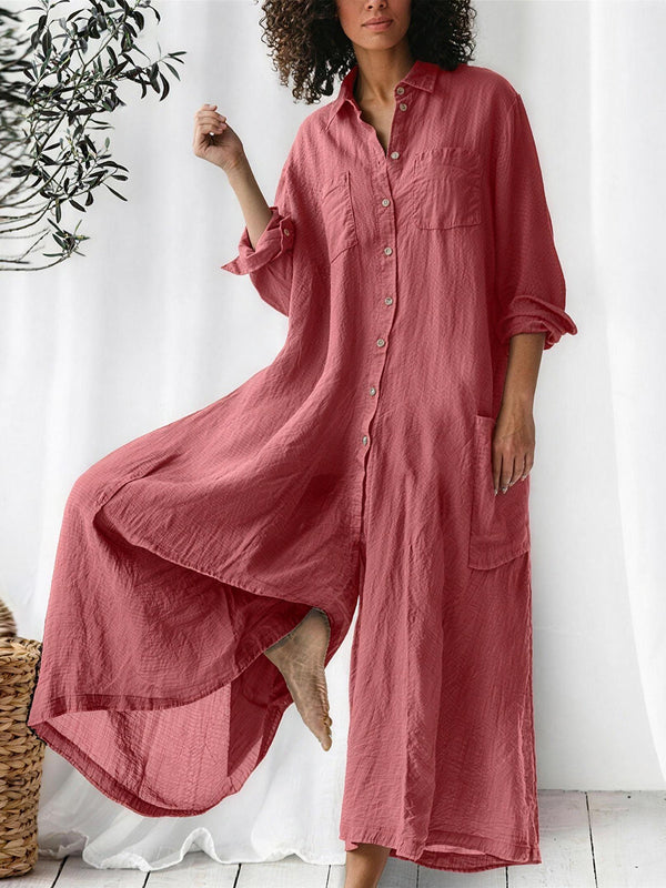 Effortless Cotton-Linen Everyday Jumpsuit