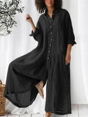 Effortless Cotton-Linen Everyday Jumpsuit