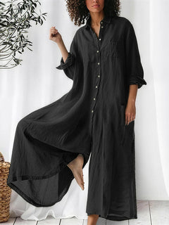 Effortless Cotton-Linen Everyday Jumpsuit