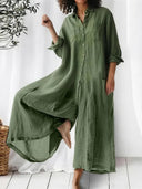 Effortless Cotton-Linen Everyday Jumpsuit
