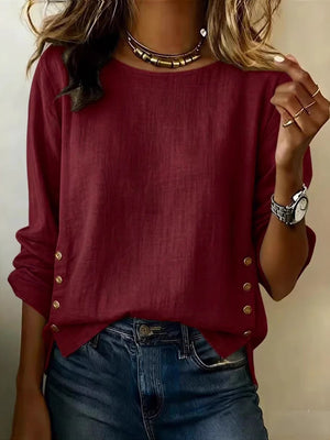 Effortless Cotton-Linen Layering Top
