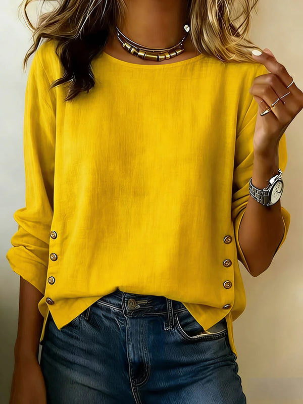 Effortless Cotton-Linen Layering Top