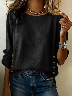 Effortless Cotton-Linen Layering Top