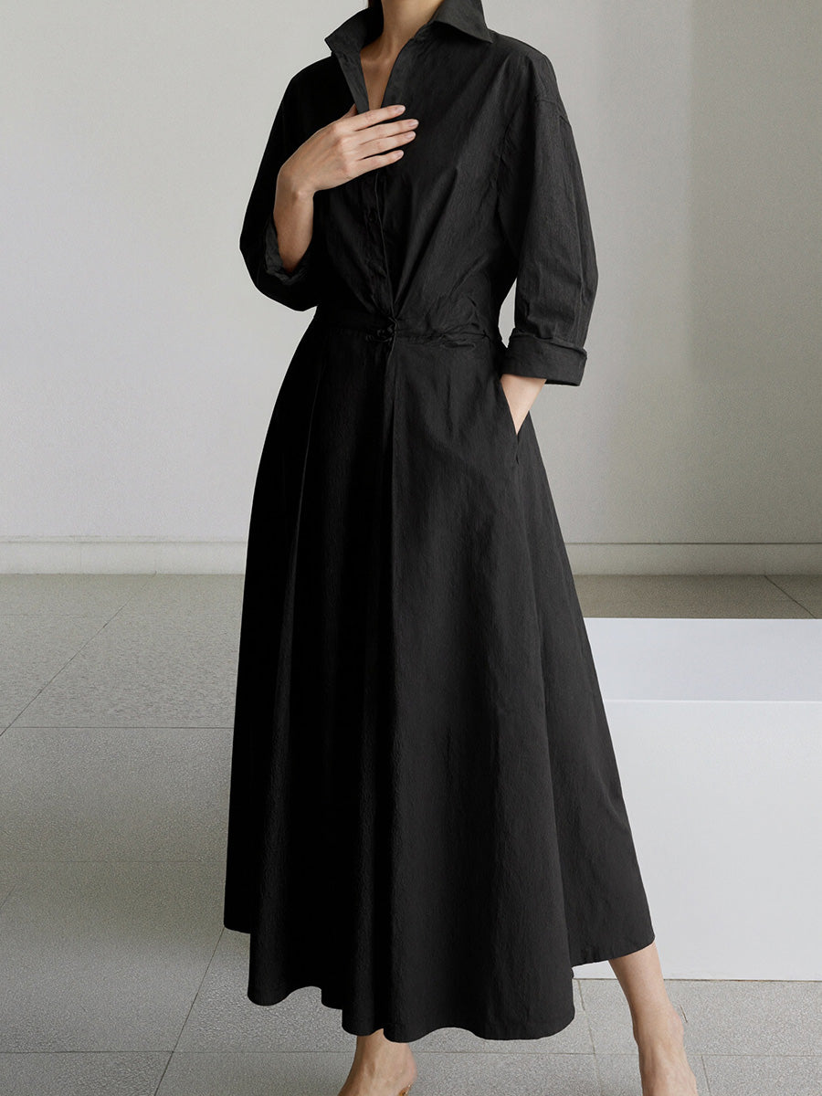 Effortless Elegance V-Neck Essential Dress