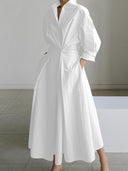 Effortless Elegance V-Neck Essential Dress