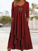 Elegant Romance Tiered Maxi Dress