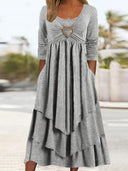 Elegant Romance Tiered Maxi Dress
