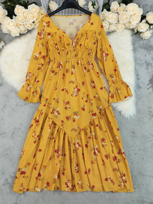 Elegant Floral Maxi Dress