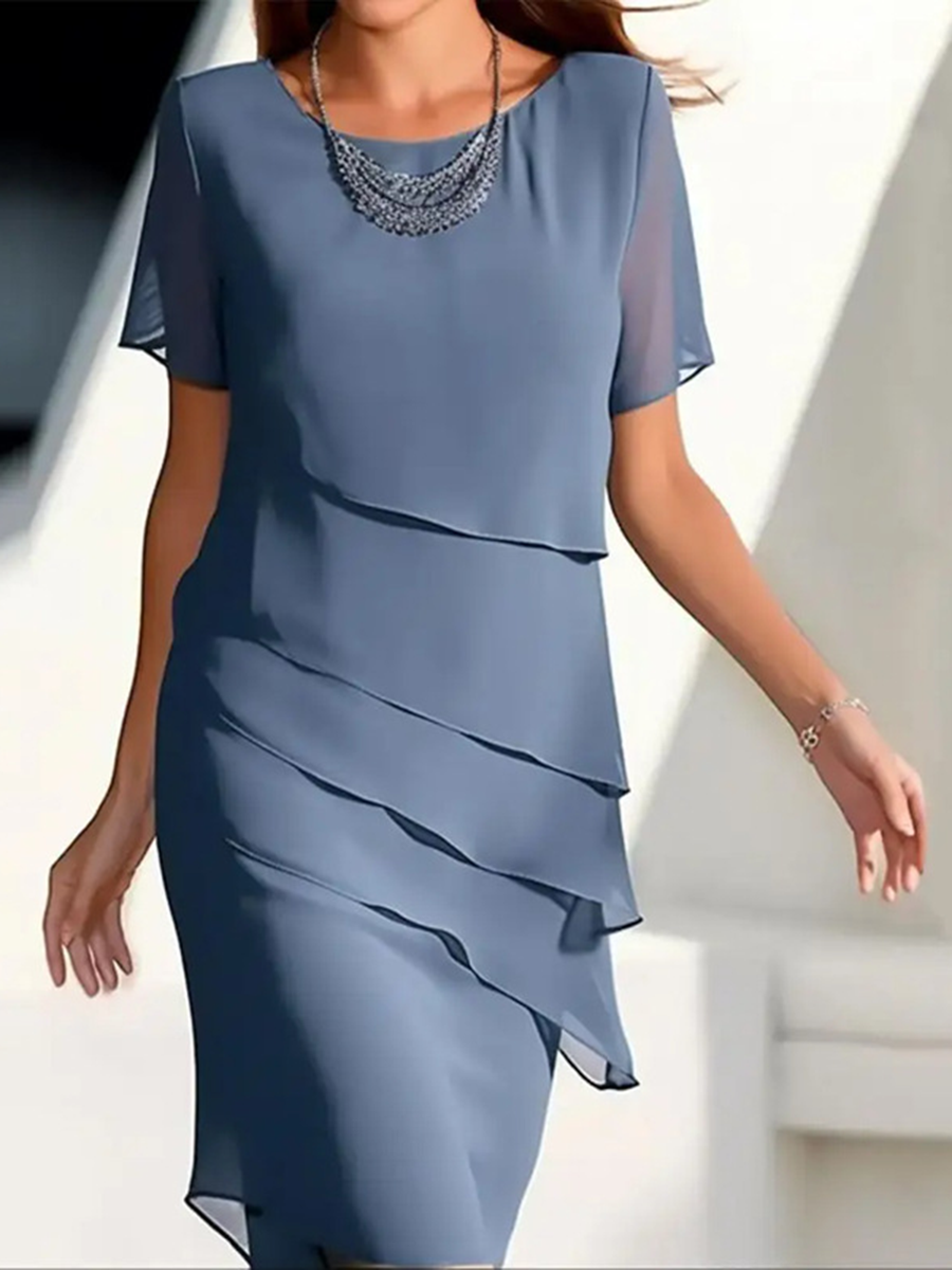 Elegant Flowing Chiffon Dress
