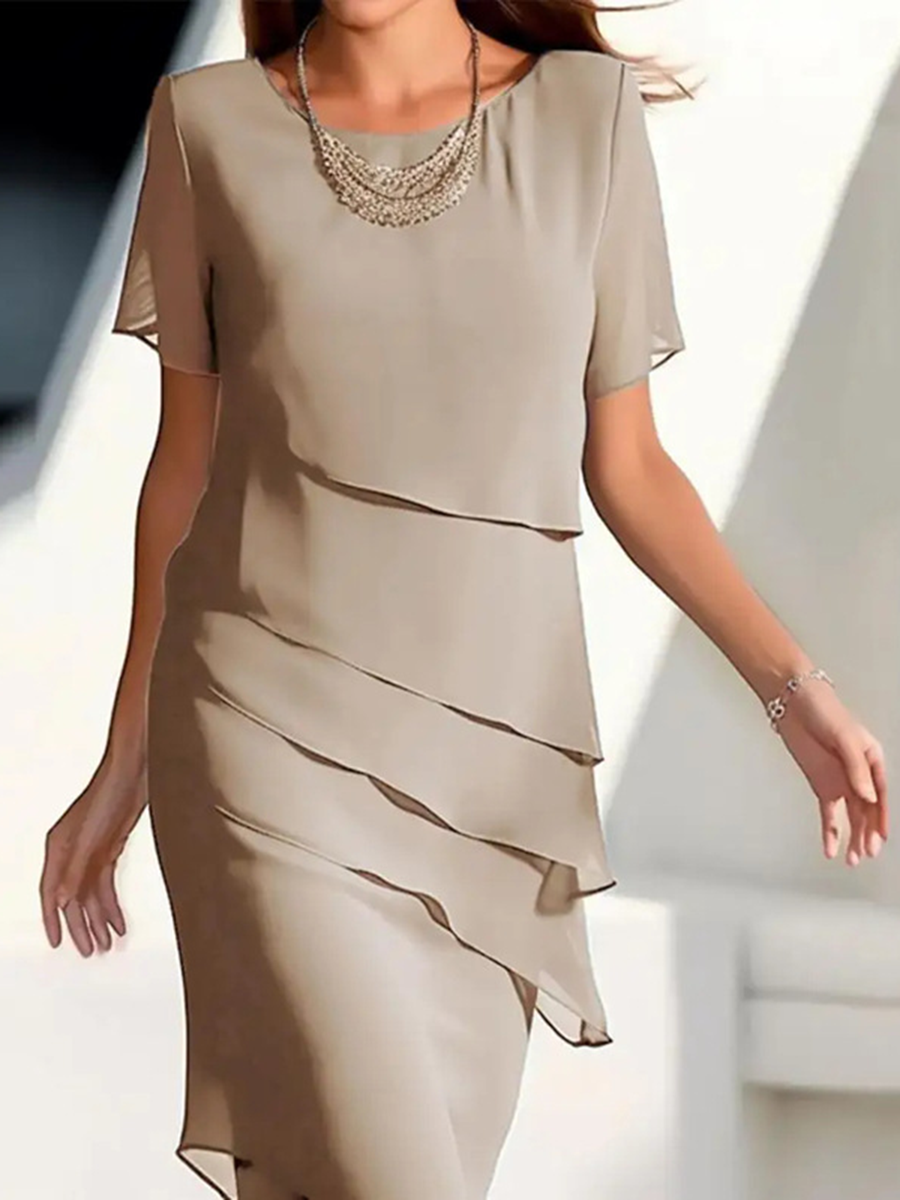 Elegant Flowing Chiffon Dress