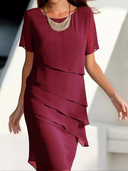 Elegant Flowing Chiffon Dress