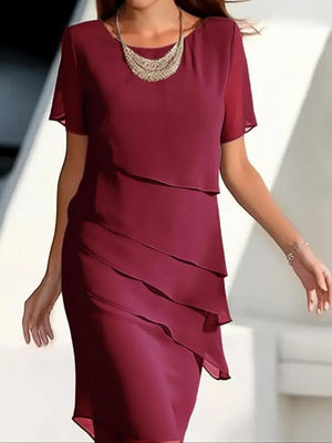 Elegant Flowing Chiffon Dress