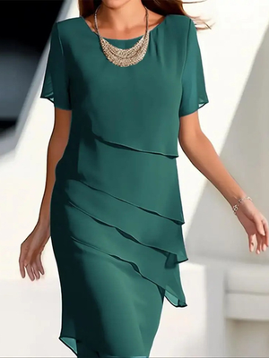 Elegant Flowing Chiffon Dress