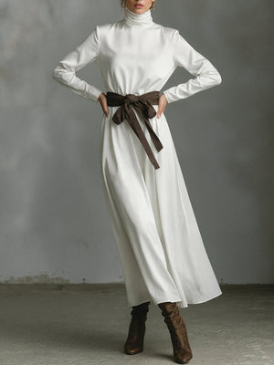 Elegant High-Neck Maxi Dress