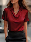 Elegant Minimalist Short Sleeve Top