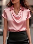 Elegant Minimalist Short Sleeve Top