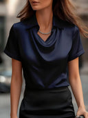 Elegant Minimalist Short Sleeve Top