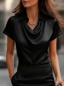 Elegant Minimalist Short Sleeve Top