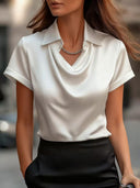Elegant Minimalist Short Sleeve Top