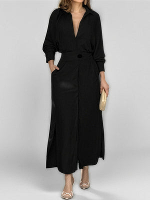 Elegant Tie Waist Maxi Dress