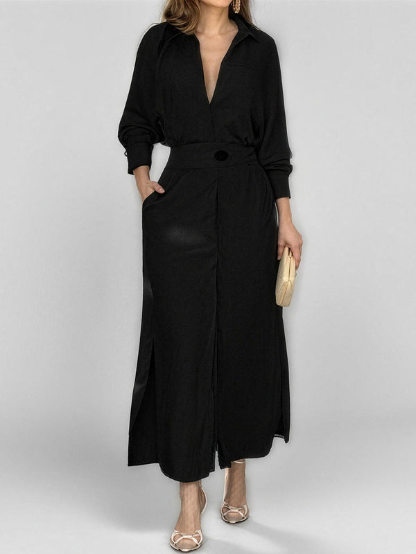 Elegant Tie Waist Maxi Dress