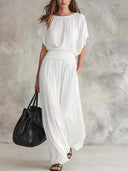 Elegant Waist-Cinched Maxi Dress