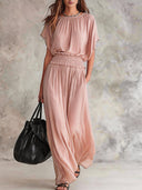 Elegant Waist-Cinched Maxi Dress