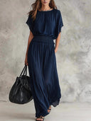 Elegant Waist-Cinched Maxi Dress