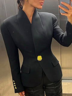 Blazer professionnel élégant et flatteur