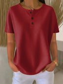 Essential Everyday Waffle Weave Top