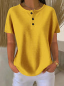 Essential Everyday Waffle Weave Top