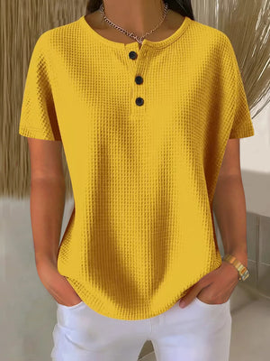 Essential Everyday Waffle Weave Top