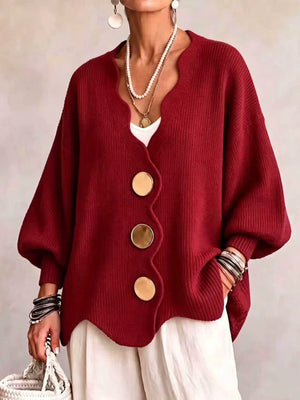 Everyday Button Front Cardigan Sweater