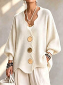 Everyday Button Front Cardigan Sweater