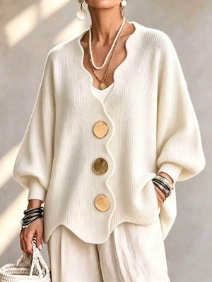Everyday Button Front Cardigan Sweater
