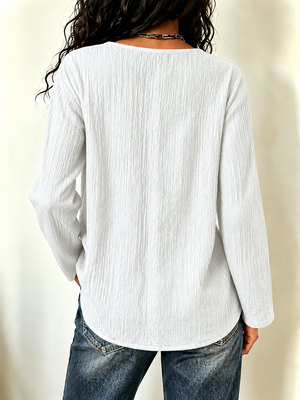 Everyday Patchwork Crew Neck Top