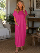 Everyday Style Elegant Off-Shoulder Maxi Dress