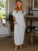 Everyday Style Elegant Off-Shoulder Maxi Dress