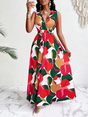 Eye-Catching Printed Resort Maxi Dress
