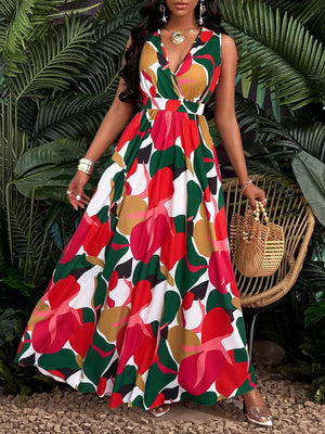 Eye-Catching Printed Resort Maxi Dress