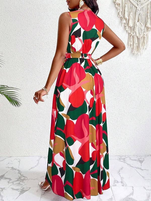 Eye-Catching Printed Resort Maxi Dress