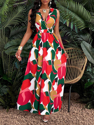 Eye-Catching Printed Resort Maxi Dress