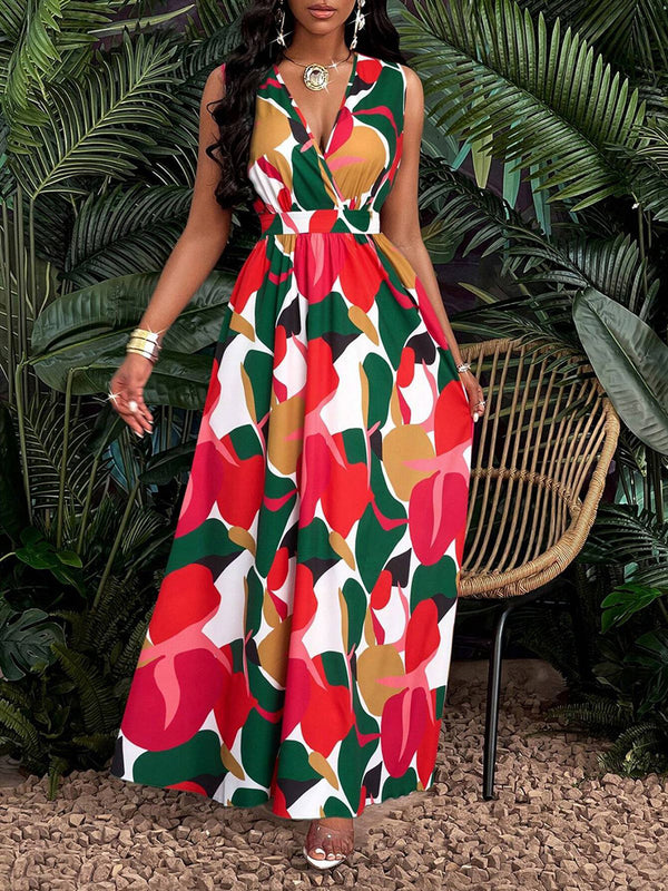 Eye-Catching Printed Resort Maxi Dress