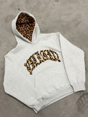 Fashion Leopard Letter Graphic Hoodie