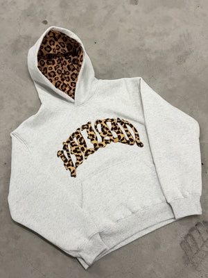 Fashion Leopard Letter Graphic Hoodie
