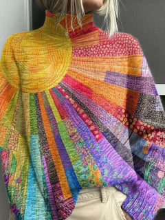 Pull décontracté à imprimé tendance