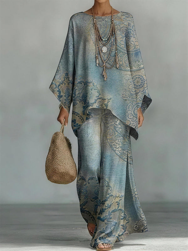 Fashion Print Two-Piece Set