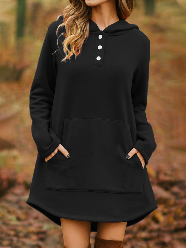 Fashion Solid Color Hoodie